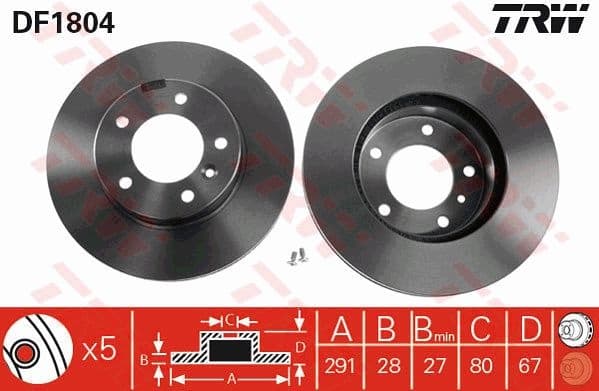 Brake Disc DF1804