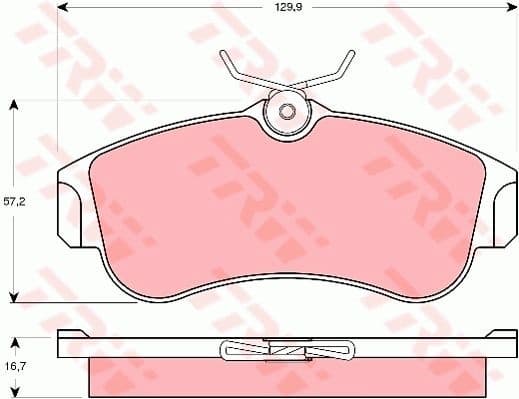 Brake Pad Set, disc brake GDB3271
