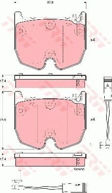 Brake Pad Set, disc brake GDB1599