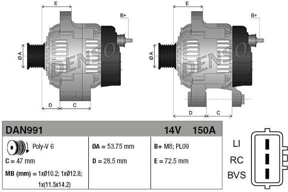 Alternator DAN991 - image 3