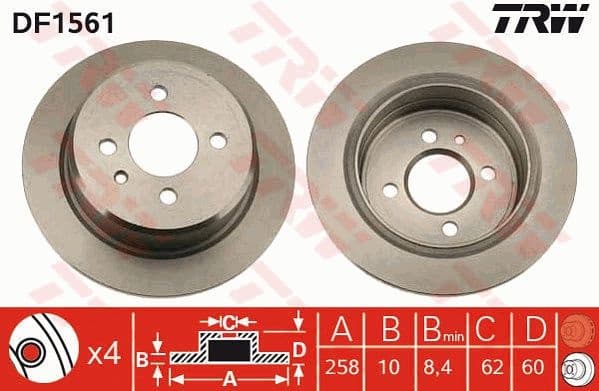 Brake Disc DF1561