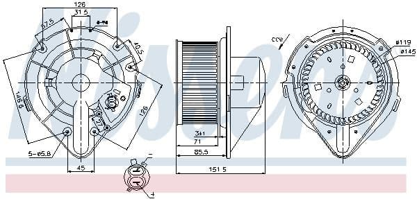 Interior Blower 87066