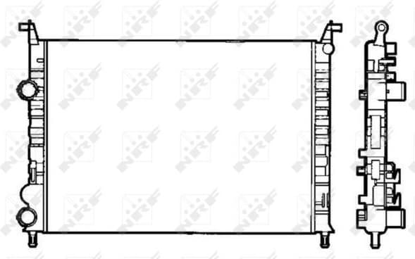 Radiator, engine cooling 58195