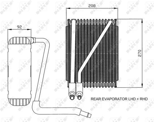 Evaporator, air conditioning EASY FIT 36044