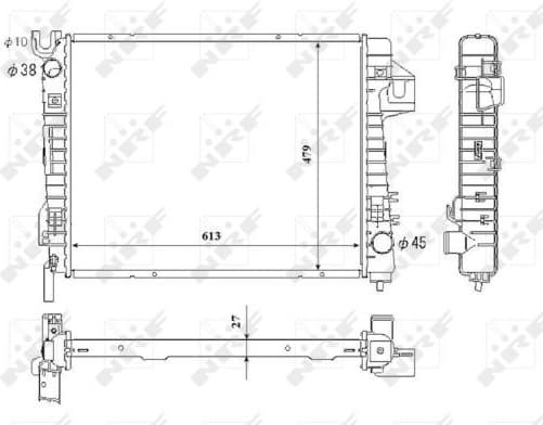 Radiator, engine cooling EASY FIT 53712 - image 2