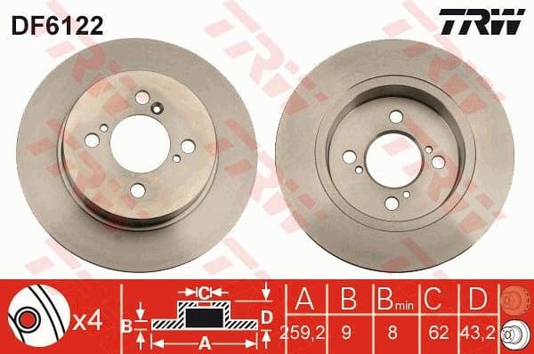 Brake Disc DF6122