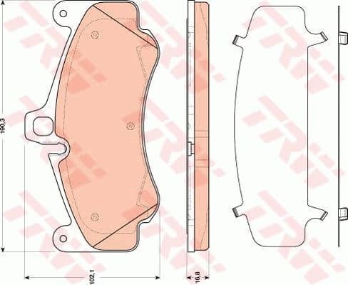 Brake Pad Set, disc brake GDB1817