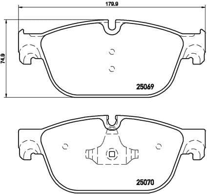 Brake Pad Set, disc brake PRIME LINE P61115