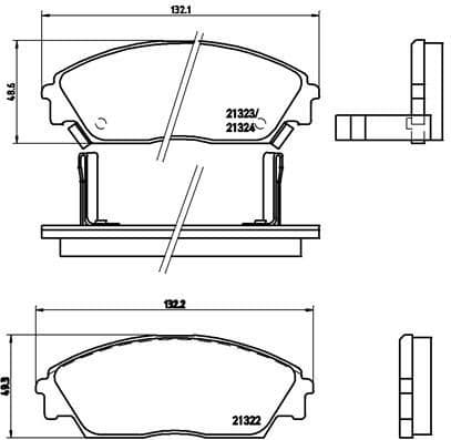 Brake Pad Set, disc brake PRIME LINE P28016