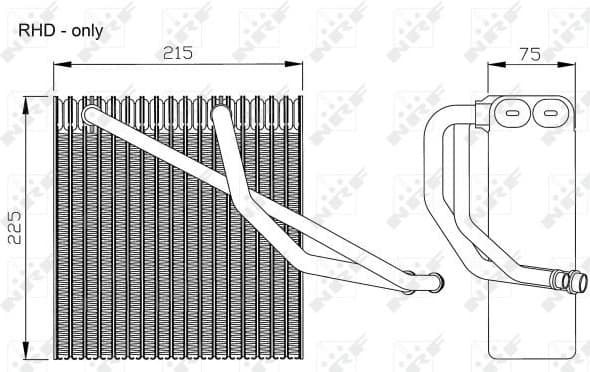 Evaporator, air conditioning EASY FIT 36106