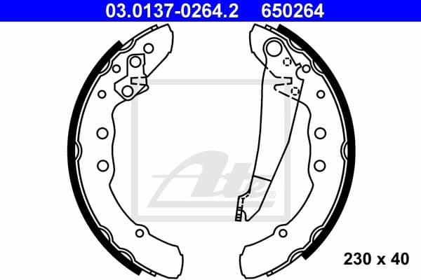 Brake Shoe Set 03.0137-0264.2
