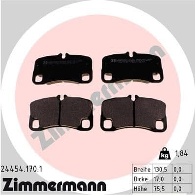 Brake Pad Set, disc brake 24454.170.1