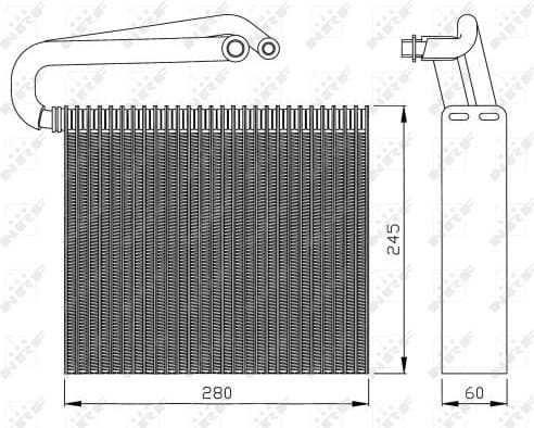 Evaporator, air conditioning EASY FIT 36110