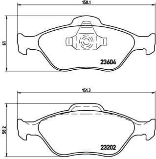 Brake Pad Set, disc brake PRIME LINE P24055