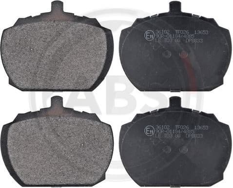 Brake Pad Set, disc brake A.B.S. 36102