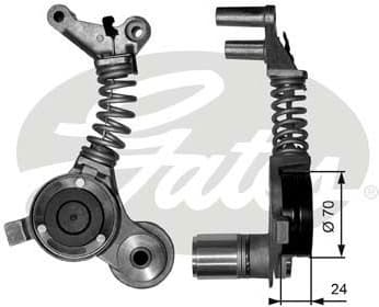 Belt Tensioner, V-ribbed belt DriveAlign™ T38406