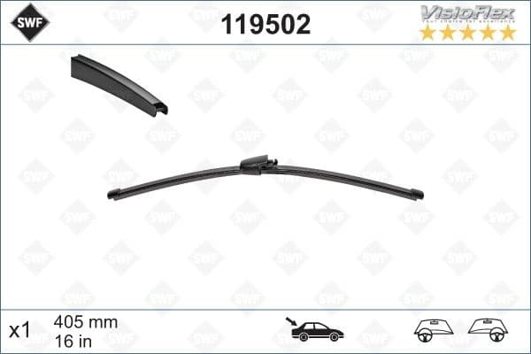 Wiper Blade DAS ORIGINAL REAR 119502