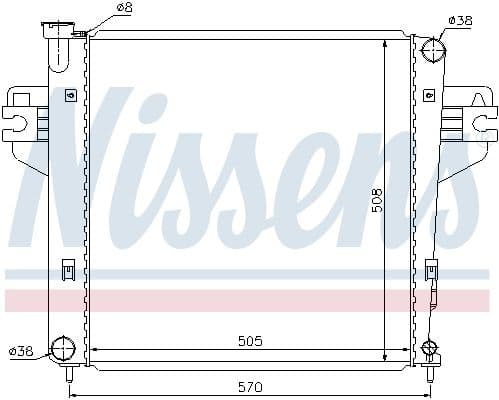 Radiator, engine cooling 69212