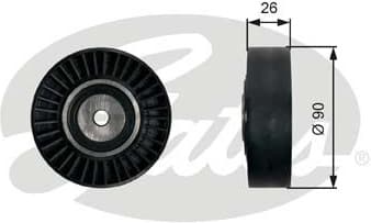 Deflection/Guide Pulley, V-ribbed belt DriveAlign™ T36461