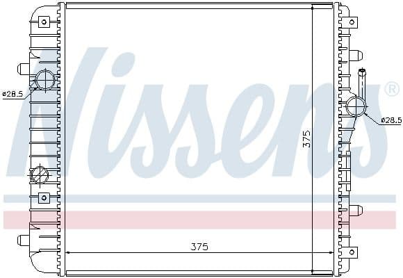 Radiator, engine cooling 630738