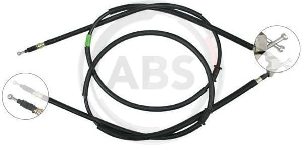 Cable Pull, parking brake K12815