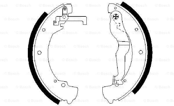 Brake Shoe Set 0986487312 - image 2