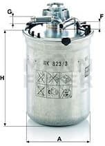 Fuel Filter WK823/3X