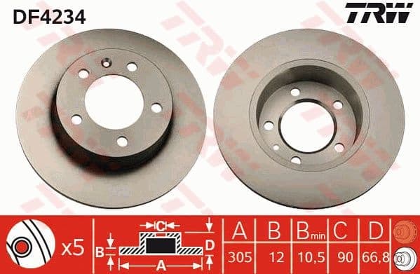 Brake Disc DF4234