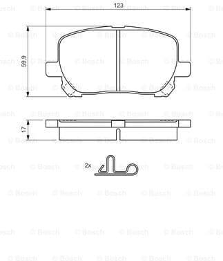 Brake Pad Set, disc brake 0986424761 - image 7