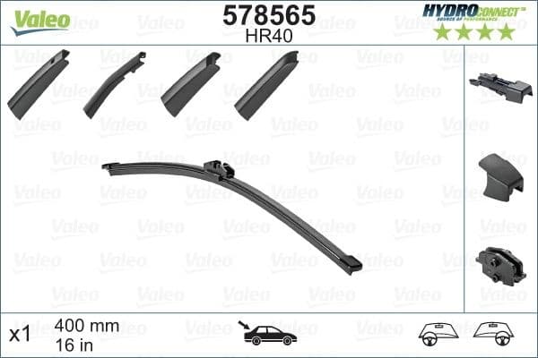 Wiper Blade HYDROCONNECT REAR 578565