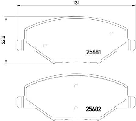 Brake Pad Set, disc brake PRIME LINE P85121