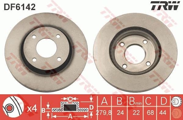 Brake Disc DF6142