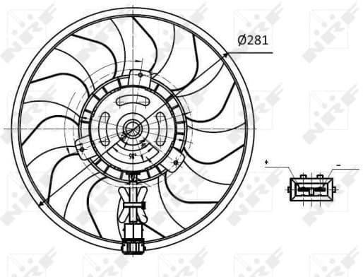Fan, engine cooling 47418