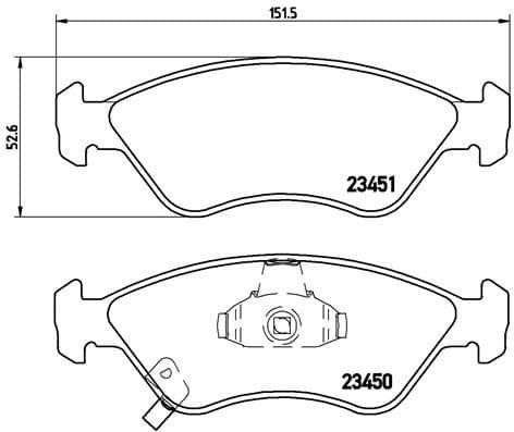 Brake Pad Set, disc brake PRIME LINE P30007