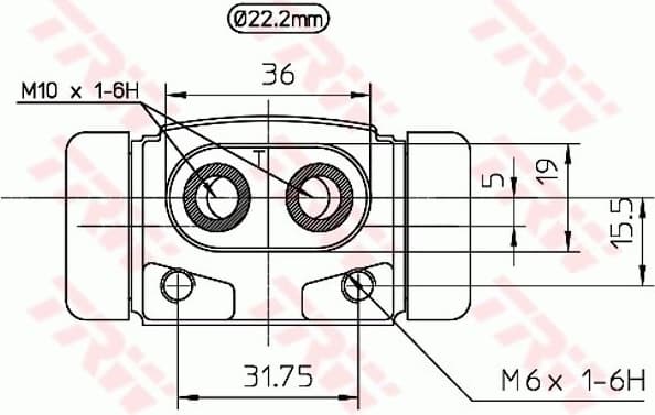 Wheel Brake Cylinder BWH241 - image 2