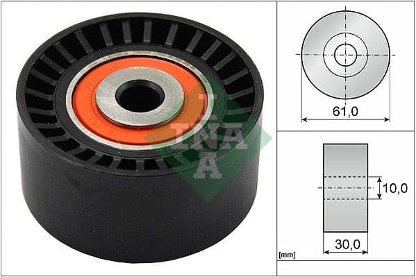 Deflection Pulley/Guide Pulley, timing belt 532062410