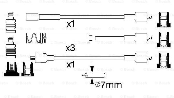 Ignition Cable Kit 0986356722 - image 5