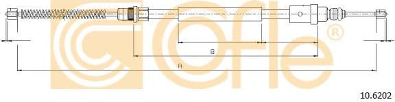 Cable Pull, parking brake 10.6202 - image 2