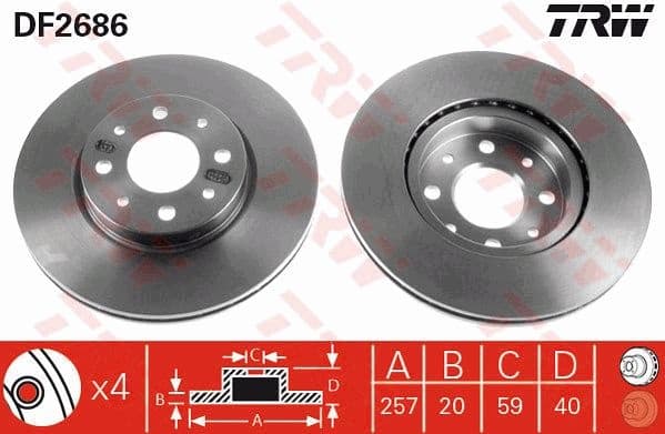 Brake Disc DF2686