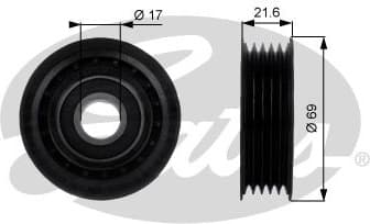 Deflection/Guide Pulley, V-ribbed belt DriveAlign™ T36189