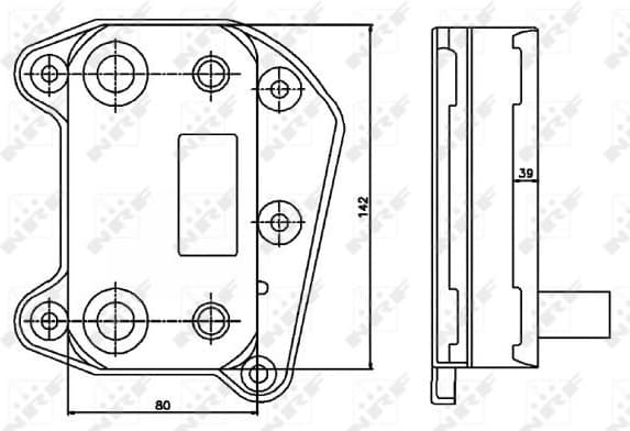 Oil Cooler, engine oil EASY FIT 31183