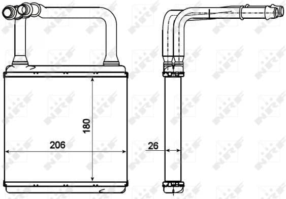 Heat Exchanger, interior heating 54273