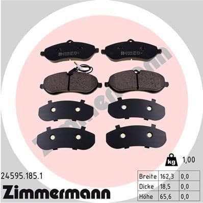 Brake Pad Set, disc brake 24595.185.1