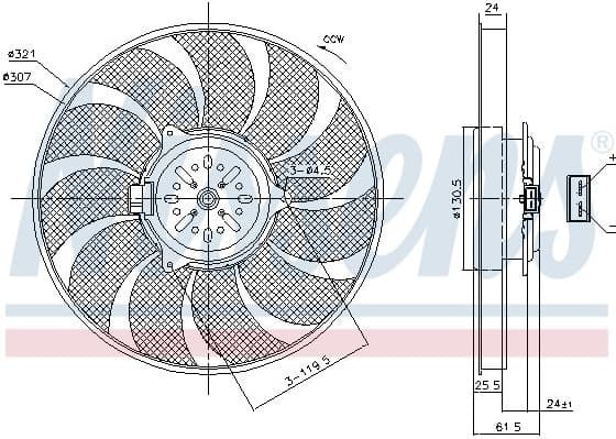 Fan, engine cooling 85786