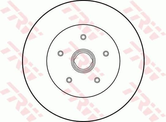 Brake Disc TRW SINGLE DF1524S - image 2