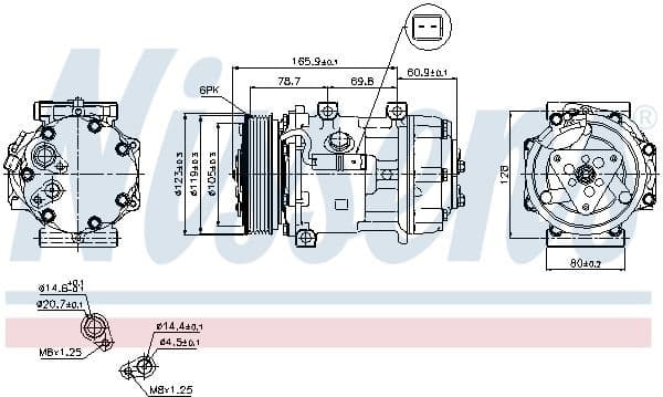 Compressor, air conditioning ** FIRST FIT ** 89136