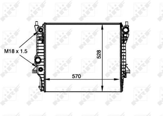 Radiator, engine cooling 53805