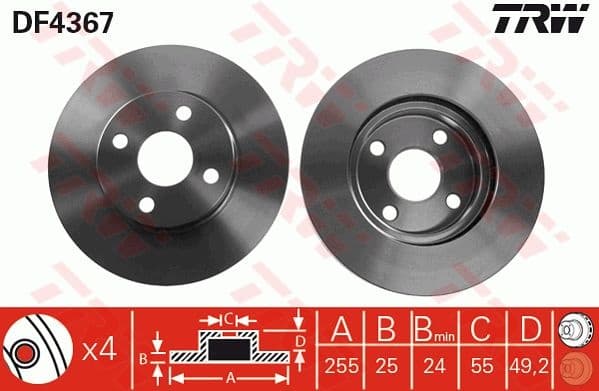 Brake Disc DF4367