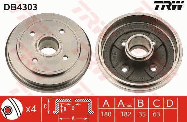 Brake Drum DB4303