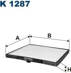 Filter, cabin air K1287